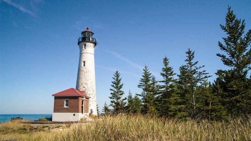 scenic shot of Crisp Point Lighthouse
