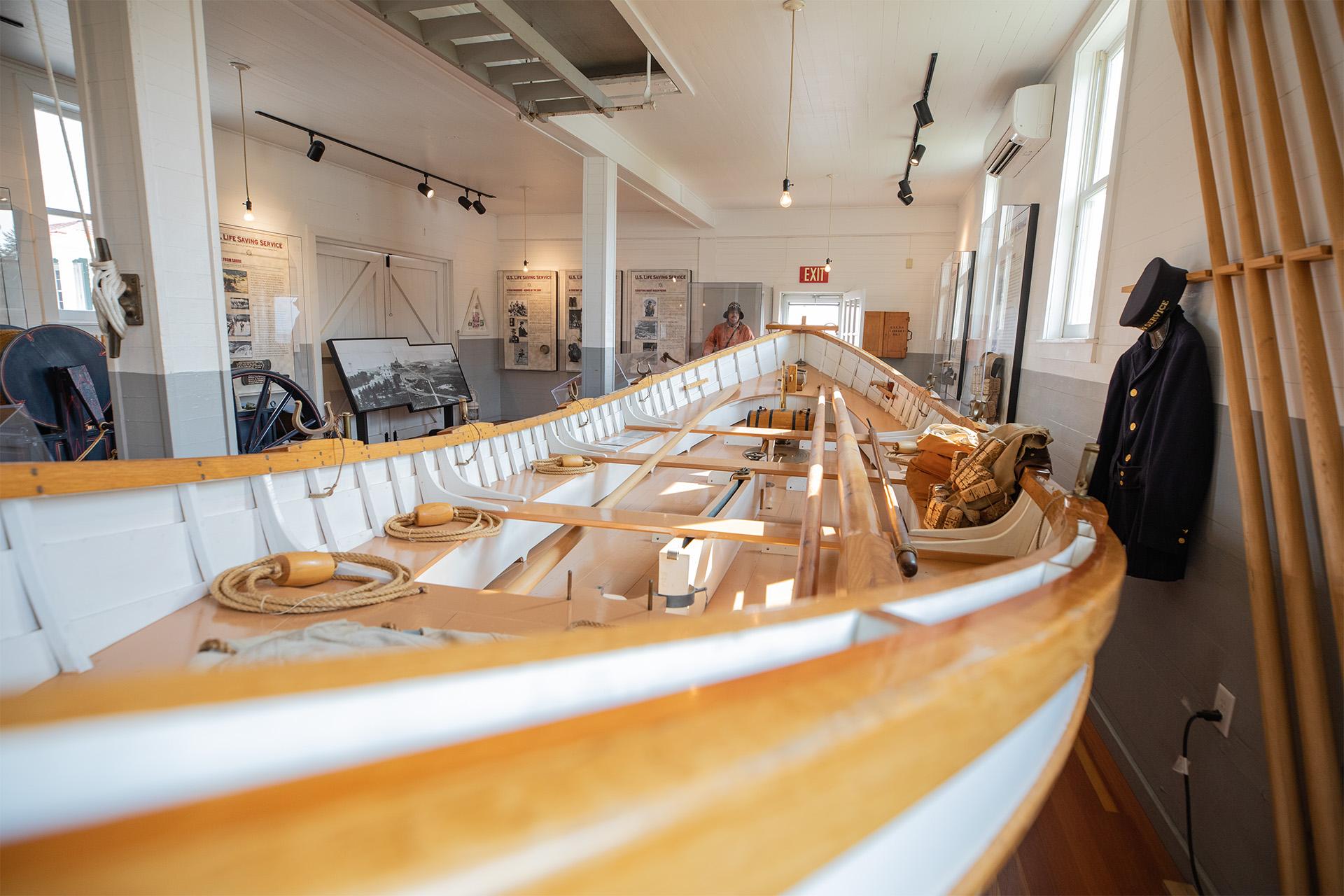 A life boat at Whitefish Point