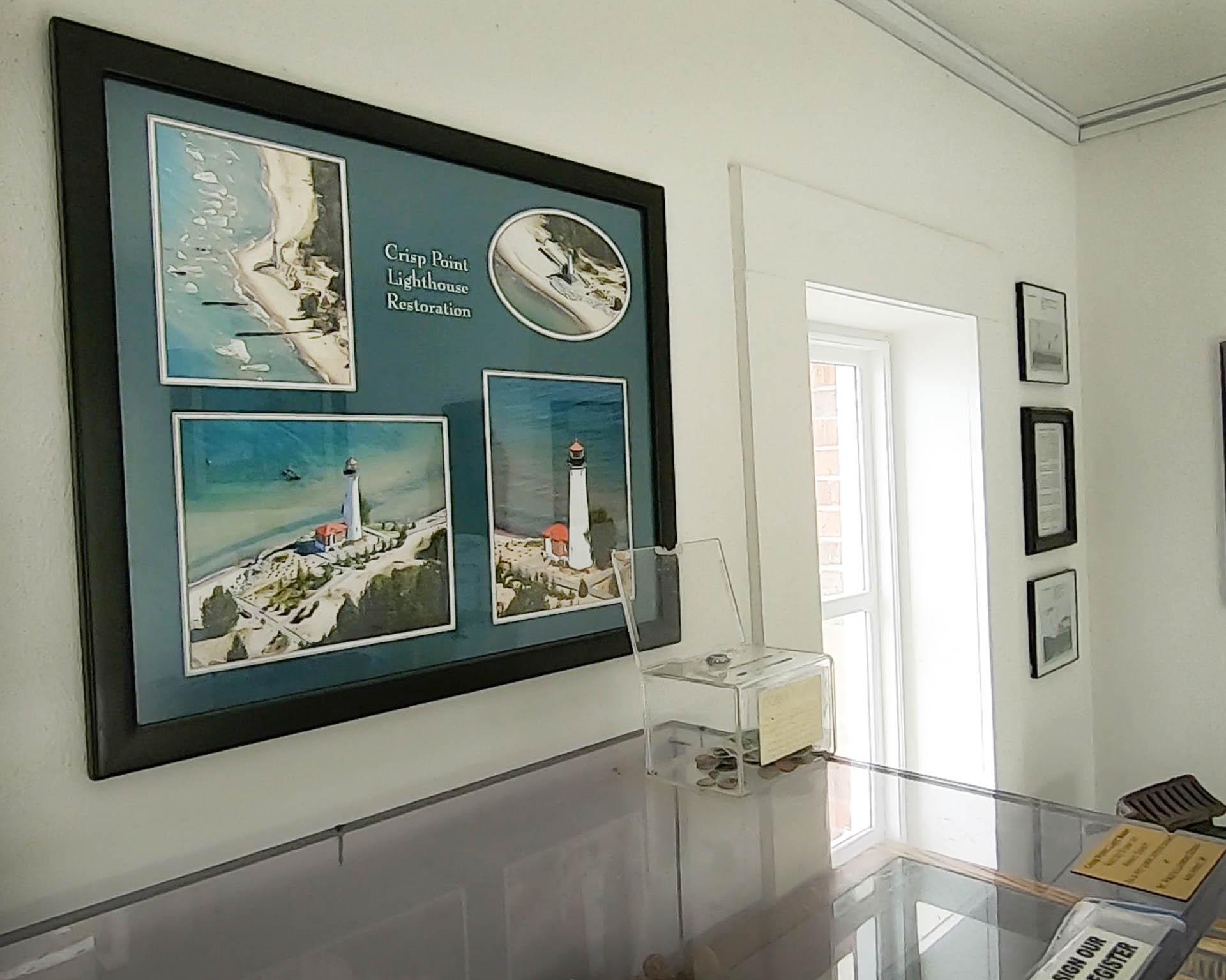 Display at Crisp Point Lighthouse