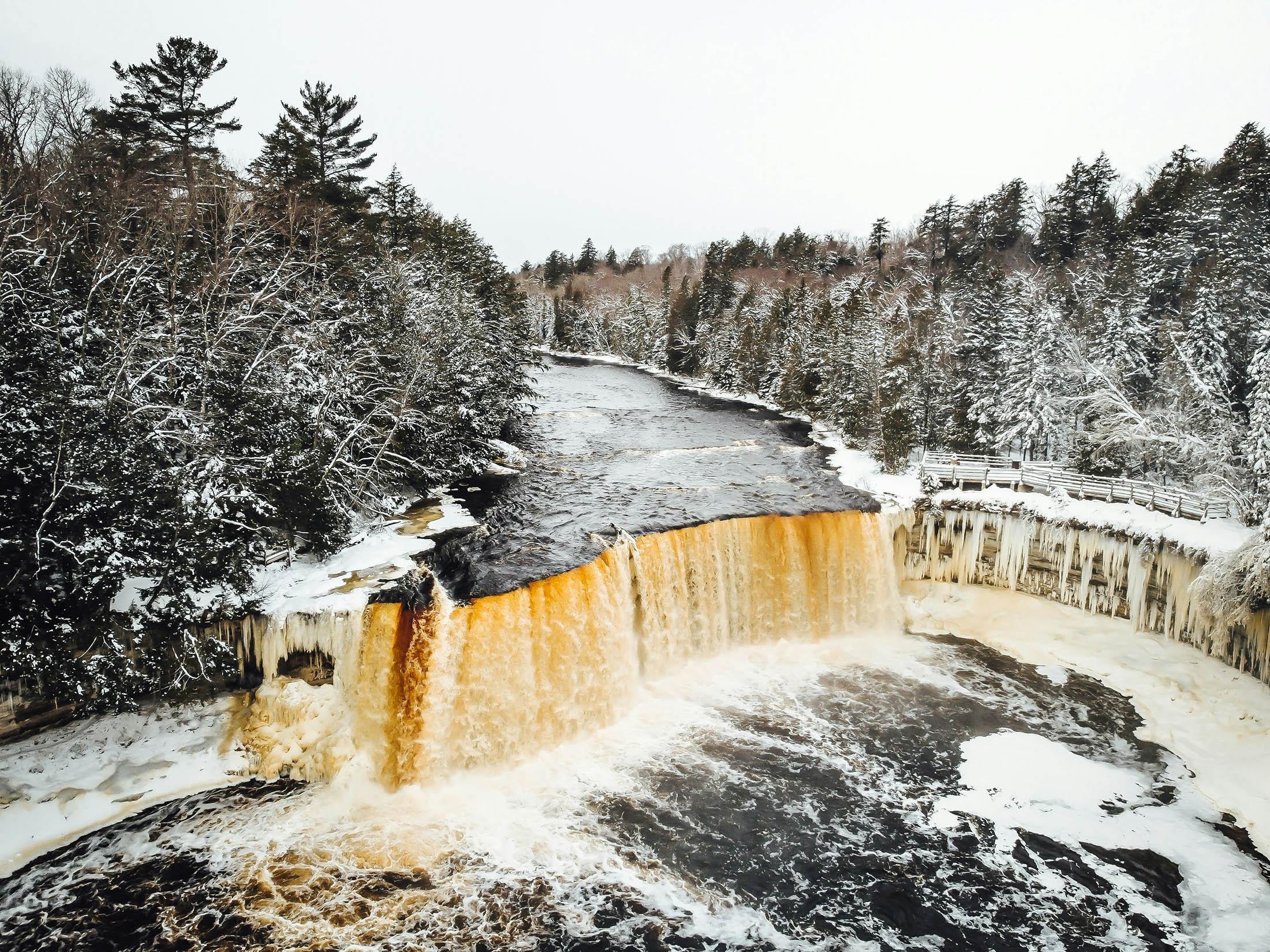 Winter at Tahquamenon Falls