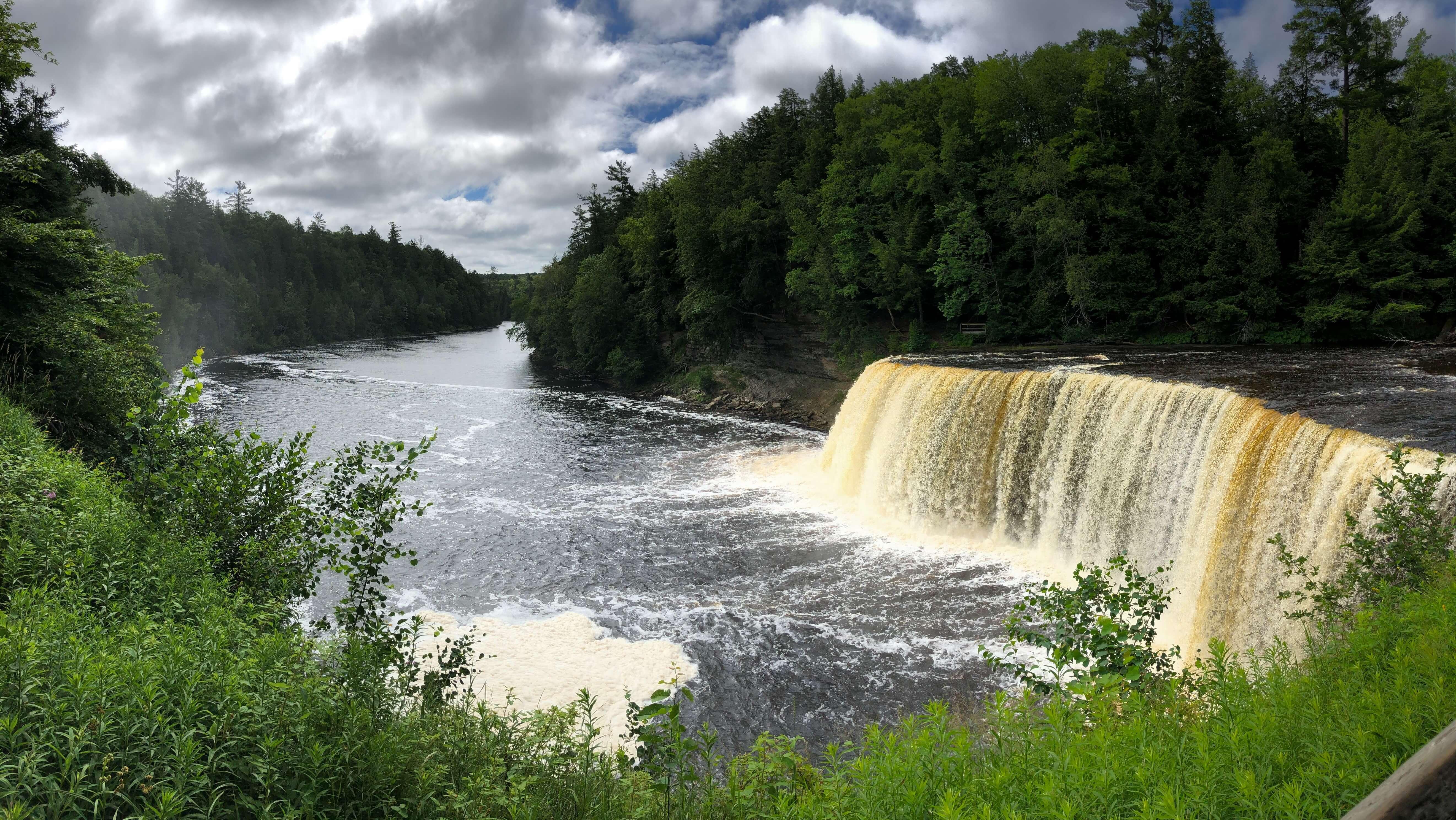Upper Tahquamenon Falls in the summer