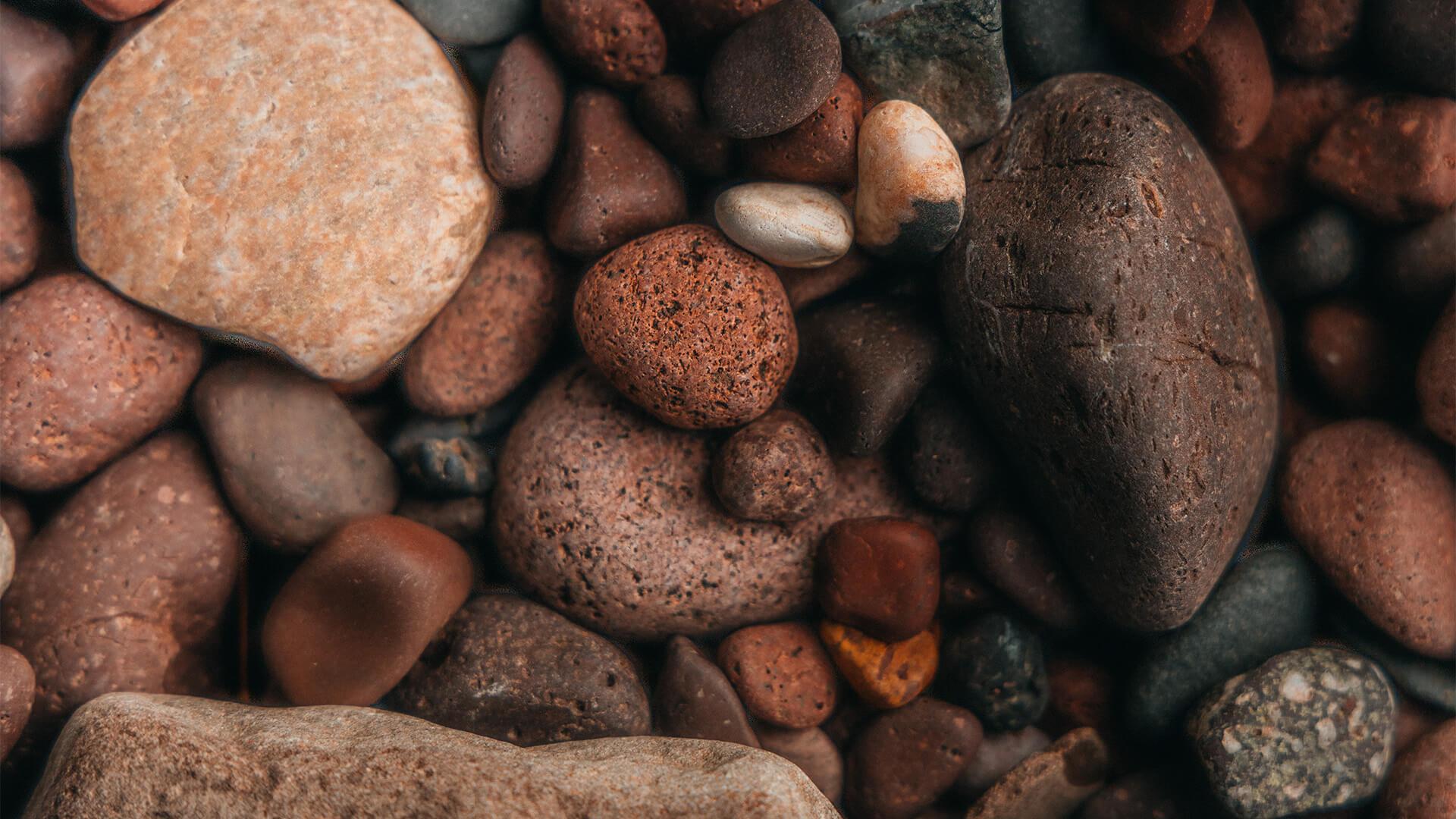 closeup of rocks