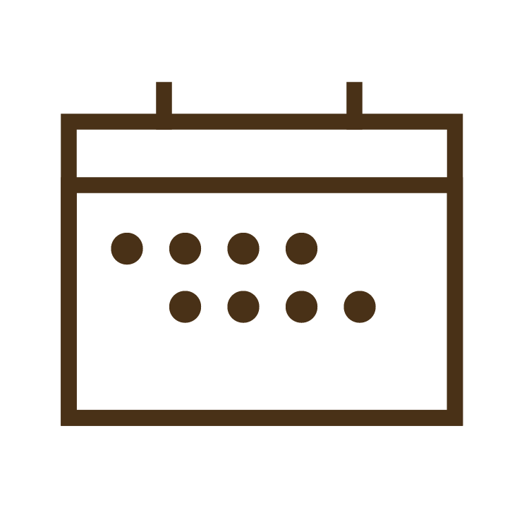 icon of monthly calendar