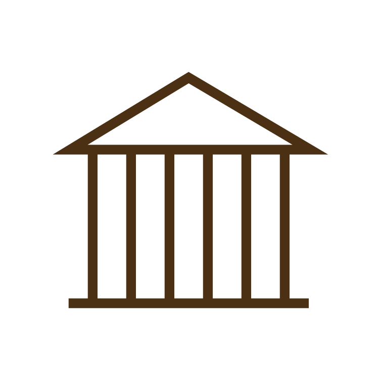 icon of building with columns